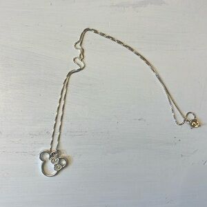 Silver Minnie Inspired Necklace